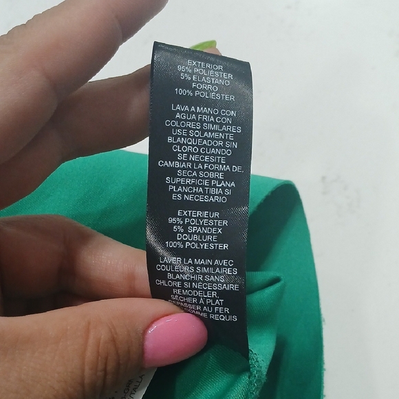 Jessica Howard Green Asymmetrical Ruffled Cocktail Dress - Picture 9 of 9